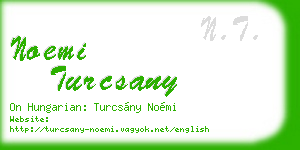 noemi turcsany business card