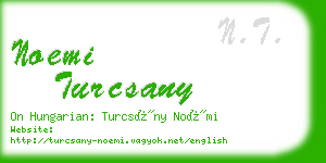 noemi turcsany business card